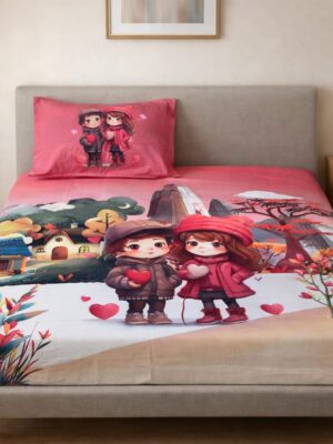 Kids Bedsheet - Premium Design - Blush Pink