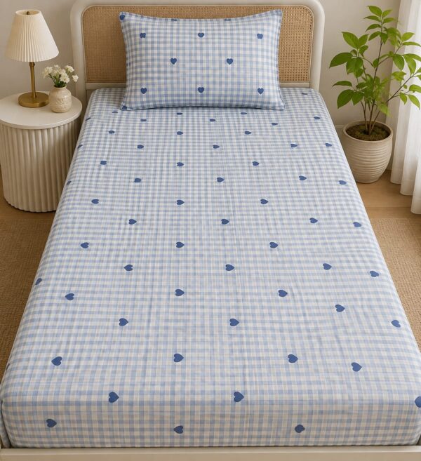 Premium Single Bedsheet with Pillow